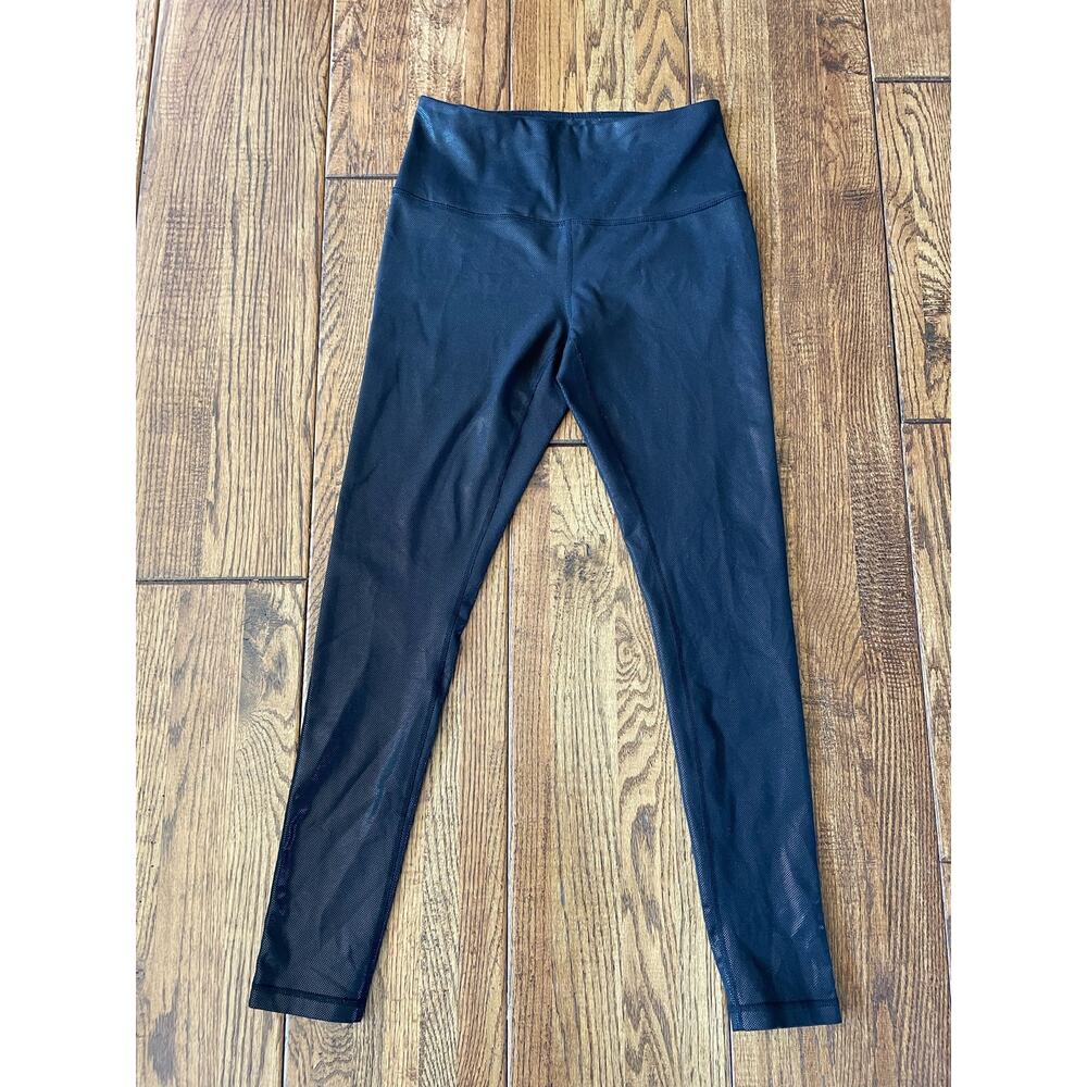 Zella Black Shimmer Leggings Medium